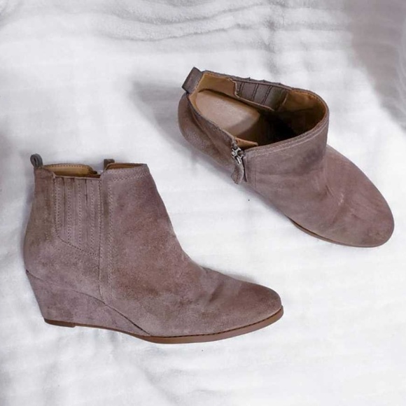 Franco Sarto Shoes - Franco Sarto Suede Winston wedge Booties Size 9